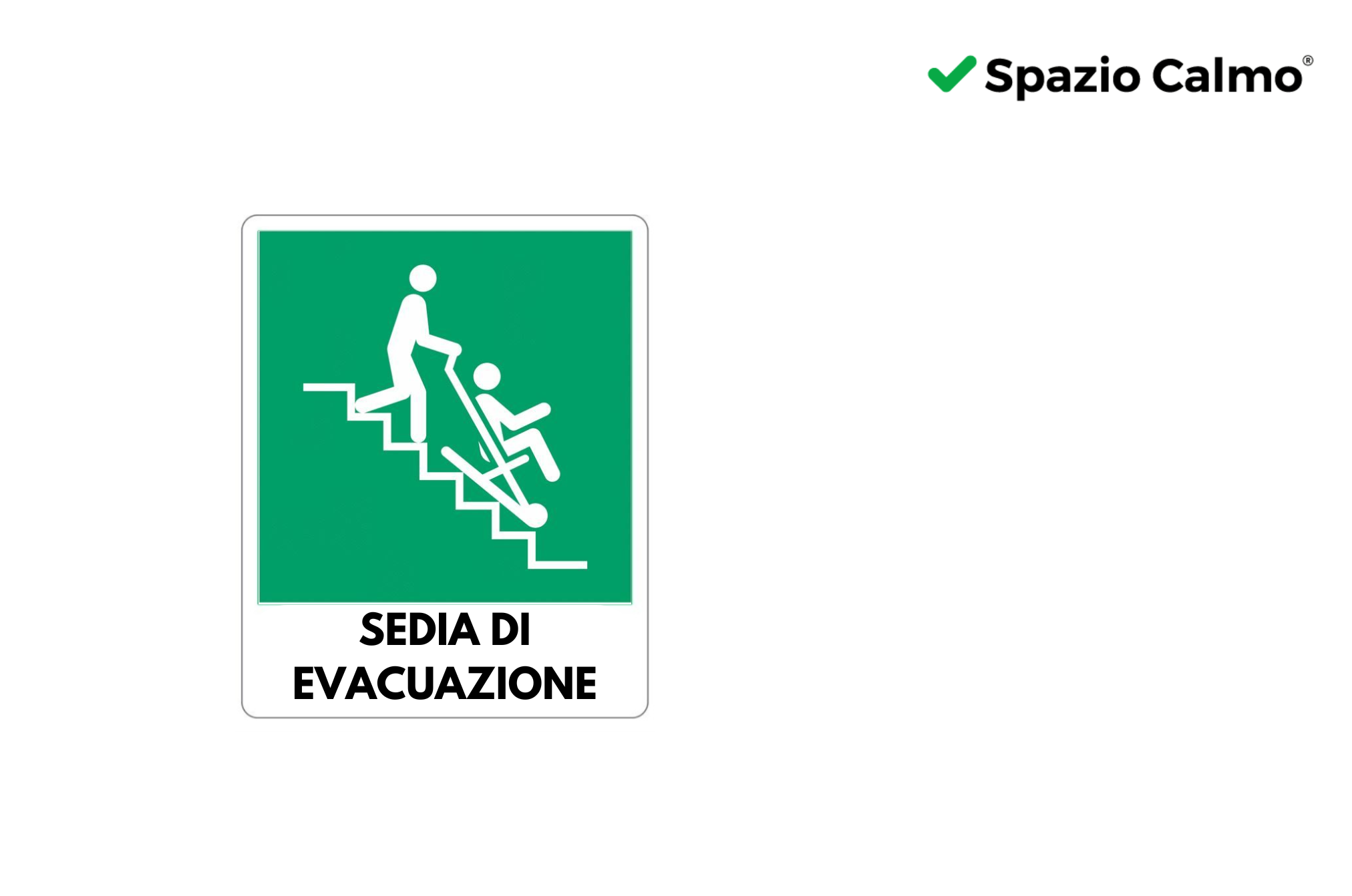 CARTELLO SEDIA DI EVACUAZIONE