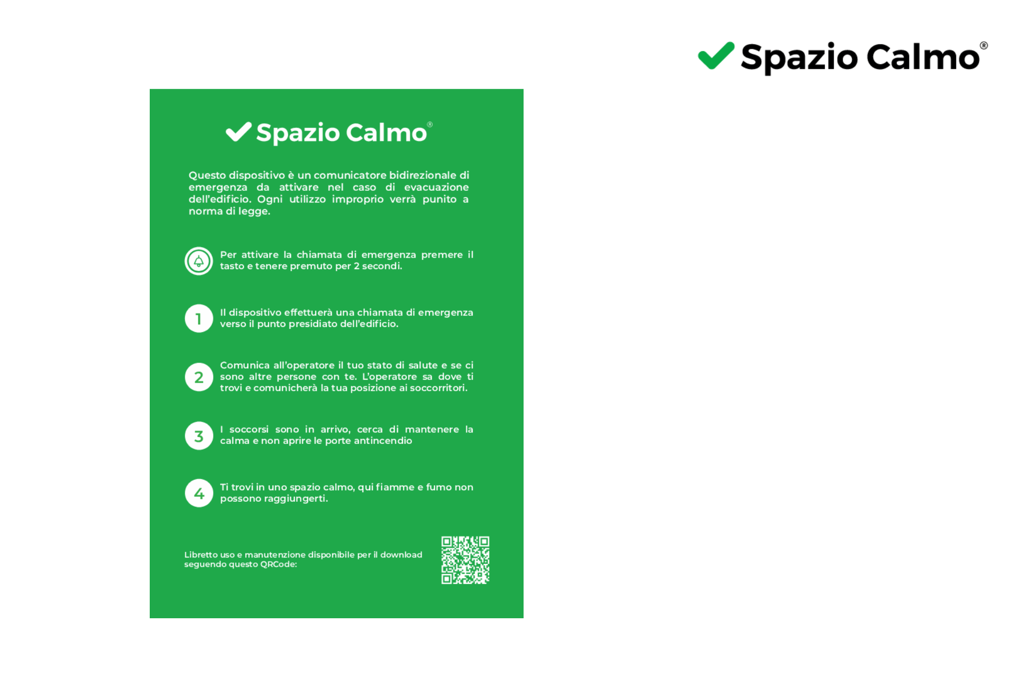 CARTELLO ILLUSTRATIVO SPAZIO CALMO